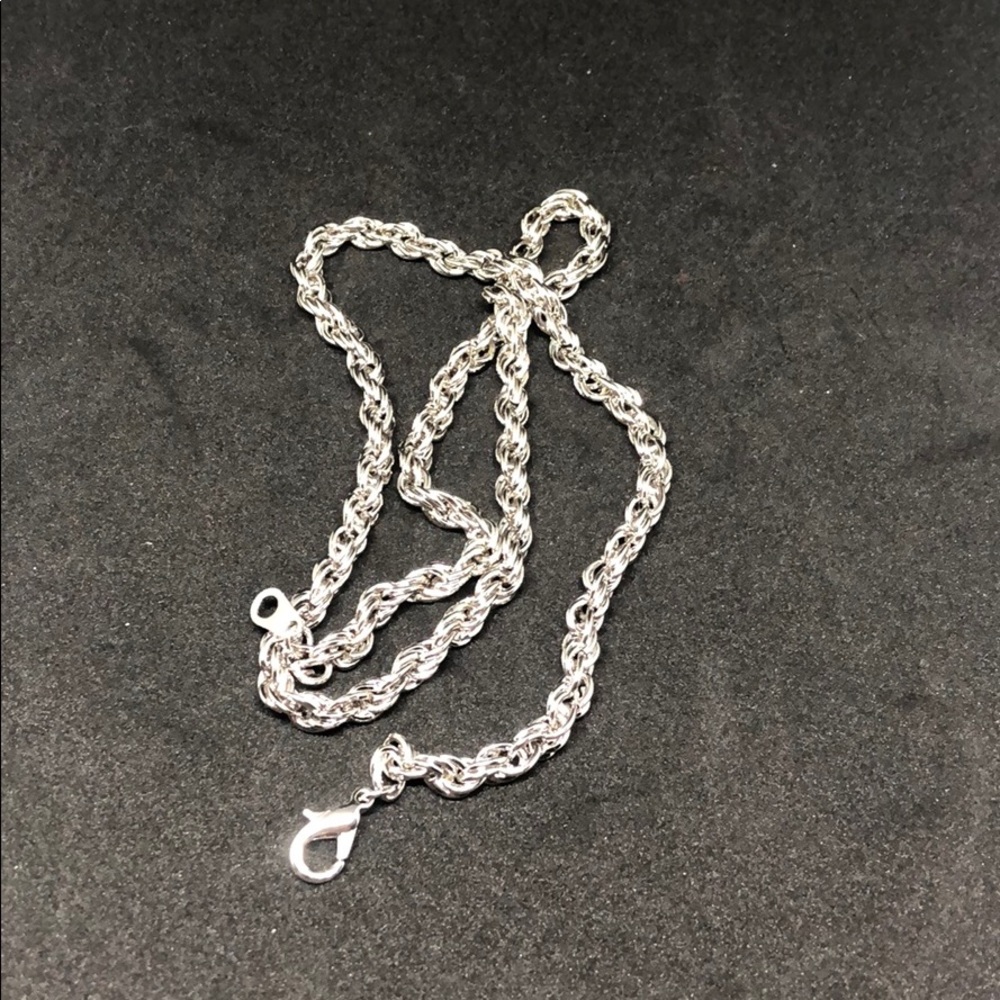 14KGP Silver Rope chain - Picture 4 of 7
